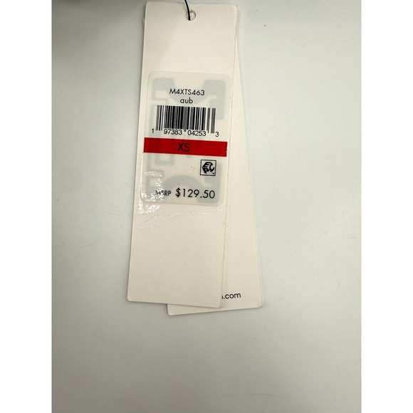 New Calvin Klein Vest Womens XS Aubergine Quilted Faux Fur Collar Pockets - Picture 9 of 9